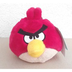 Plyšový Angry Birds - 13cm se zvukem - červený