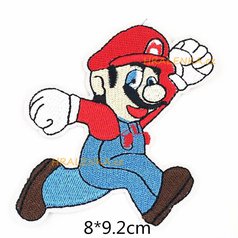 Vyšívaná nášivka Super Mario běžící Mario
