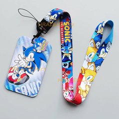 Klíčenka 23551 na krk s cedulkou na ID karty Sonic the Hedgehog