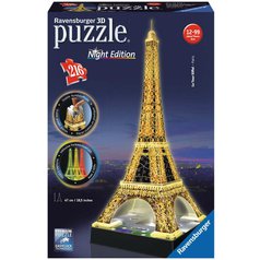 Puzzle Eiffelova věž - Noční edice 3D - 216 dílků