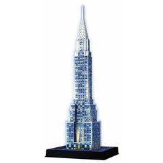 Puzzle Chrysler building- Noční edice 3D - 216 dílků