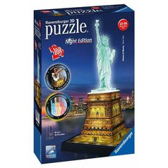 Puzzle Socha Svobody - Noční edice 3D - 108 dílků