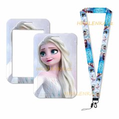 Klíčenka 24300 na krk s cedulkou na ID karty Frozen, Elsa