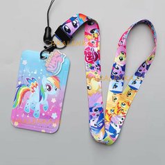 Klíčenka 24611 krk s cedulkou na ID karty My little Pony, Rainbow