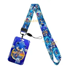 Klíčenka 25293 na krk s cedulkou na ID karty Sonic the Hedgehog