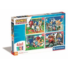 Puzzle 21522 - Sonic- 4v1 12+16+20+24 dílků