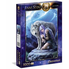 Puzzle 39465 Anne Stokes, Vlk ochránce 1000 dílků