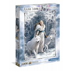 Puzzle 39477 Anne Stokes, Stážci zimy 1000 dílků