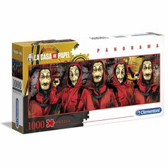 Puzzle 39545 NETFLIX Papírový dům, La Casa de Papel panorama  1000 dílků