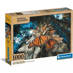 Puzzle 39732 National Geographic motýl 1000 dílků