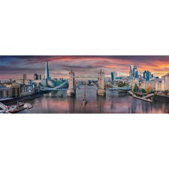 Puzzle 39837 Přes řeku Temži, Londýn - 1000 dílků panorama