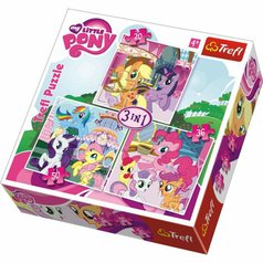 Puzzle 34190 - My little Pony 3 v 1, 20 , 36, 50 dílků