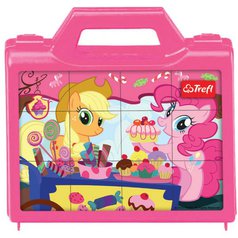 Obrázkové kostky - My little Pony 12ks plastové v kufříku