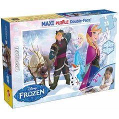 Puzzle oboustranné 46867 - Frozen, Ledové království - 35 dílků MAXI