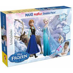 Puzzle oboustranné 46904 - Frozen, Ledové království - 108 dílků MAXI