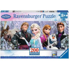 Puzzle 128013 - Ledové království Frozen - 200 dílků