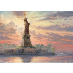 Puzzle 94985 Thomas Kinkade, Svítící Socha Svobody 1000 dílků