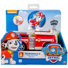 Hrací set Paw Patrola, Psí patrola - auto a figurka Marshall Fire hasičský vůz