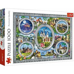 Puzzle 10583 Světové zámky a hrady koláž 1000 dílků