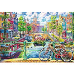 Puzzle 26149 Kanál Amsterdam 1500 dílků