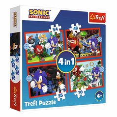 Puzzle 34625 Sonic the Hedgehog  4 v 1, 35, 48, 54, 70 dílků