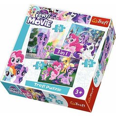 Puzzle 34823 - My little Pony 3 v 1, 20 , 36, 50 dílků