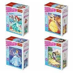 Puzzle 56004 Disney Princezny - 4x20 dílků mini, maxi