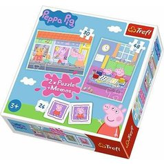 Puzzle a hra 90600 Peppa Pig a memo 2v1