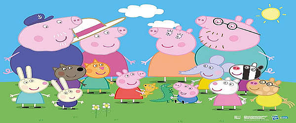 Peppa Pig a jeho rodina s kamarády